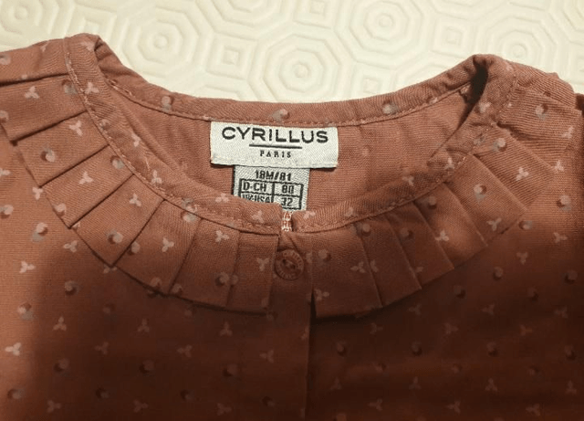 Blouse à col Cyrillus 18 mois