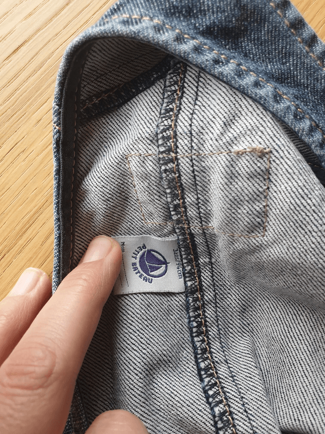Robe salopette en jean Petit Bateau 3 ans