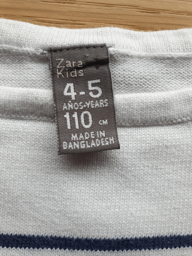 Pull marinière Zara 4/5 ans 110cm