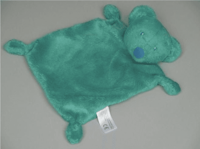 Doudou Ours Kiabi Bleu Turquoise Vert Petrole Simba Toys Benelux

