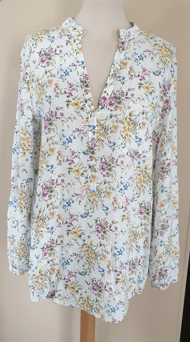Blouse Tunique fleurie Taille L